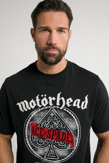 JP1880 Motörhead ACE Graphic Comfort Fit Band T-Shirt Black - T-paidat - Isot T-paidat 2XL – 14XL