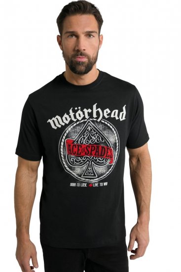 JP1880 Motörhead ACE Graphic Comfort Fit Band T-Shirt Black - T-paidat - Isot T-paidat 2XL – 14XL