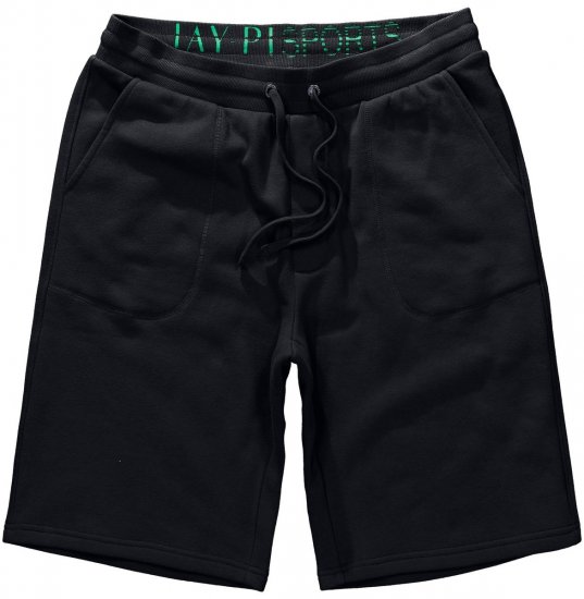 Jay-Pi 804151 Collegeshortsit Musta - Collegehousut ja collegeshortsit - Miesten Isot collegehousut ja collegeshortsit