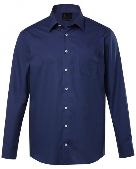JP1880 Shirt Business Long Sleeve Navy - Kauluspaidat - Miesten isot kauluspaidat 2XL – 8XL