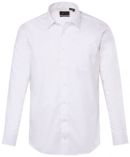 JP1880 804890 Pitkähihainen silitysvapaa Business-paita Valkoinen - Kauluspaidat - Miesten isot kauluspaidat 2XL – 8XL