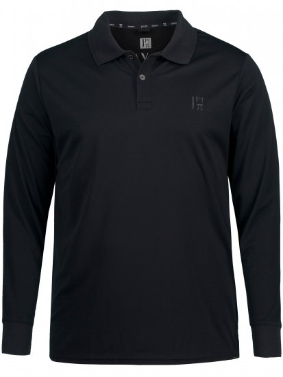 JP1880 Jay-Pi QuickDry Long Sleeve Golf Polo Shirt Black - Urheiluvaatteet & ulkoilu - Miesten urheiluvaatteet isot koot