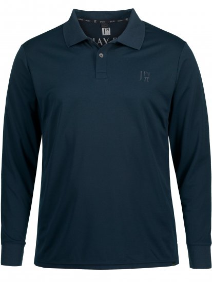 JP1880 Jay-Pi QuickDry Long Sleeve Golf Polo Shirt Navy Blue - Urheiluvaatteet & ulkoilu - Miesten urheiluvaatteet isot koot