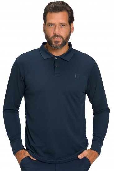 JP1880 Jay-Pi QuickDry Long Sleeve Golf Polo Shirt Navy Blue - Urheiluvaatteet & ulkoilu - Miesten urheiluvaatteet isot koot