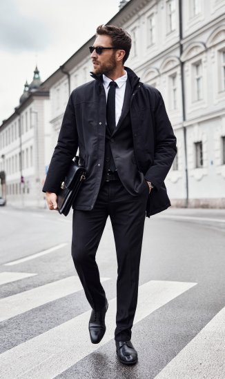 JP1880 Kelto Flexnamic Business Suit Black - Puvut ja pikkutakit - Pukuja suurissa mitoissa