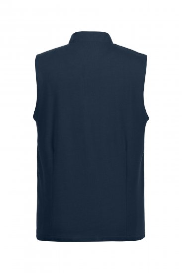 JP1880 Mottled Stretch Knit Stand-up Collar Vest Navy Blue - Takit - Miesten Takit, isot koot – 2XL – 12XL