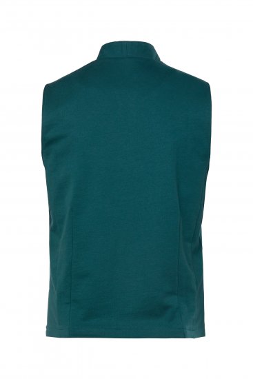 JP1880 Mottled Stretch Knit Stand-up Collar Vest Turquoise Blue - JP1880 - JP1880 Miesten Isot Koot