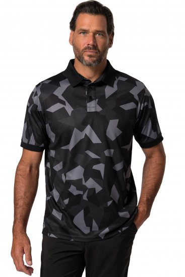 Jay-Pi QuickDry Golf Polo Shirt Camouflage Black - Urheiluvaatteet & ulkoilu - Miesten urheiluvaatteet isot koot