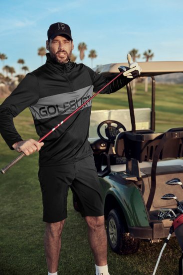 JP1880 Jay-Pi Flexnamic Golf Shorts Black - Urheiluvaatteet & ulkoilu - Miesten urheiluvaatteet isot koot