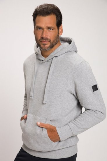 JAY-PI Hoodie with Soft Brushed Interior Grey - Hupparit ja collegepaidat - Miesten hupparit ja collegepaidat isot koot
