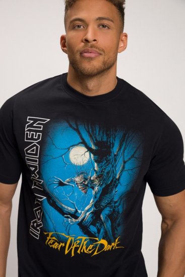 JP1880 Iron Maiden Graphic Comfort Fit Band T-Shirt Black - T-paidat - Isot T-paidat 2XL – 14XL