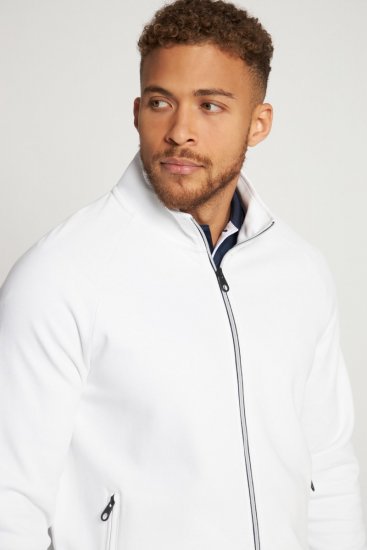 JP1880 Tennis Sweatshirt Snow White - Urheiluvaatteet & ulkoilu - Miesten urheiluvaatteet isot koot