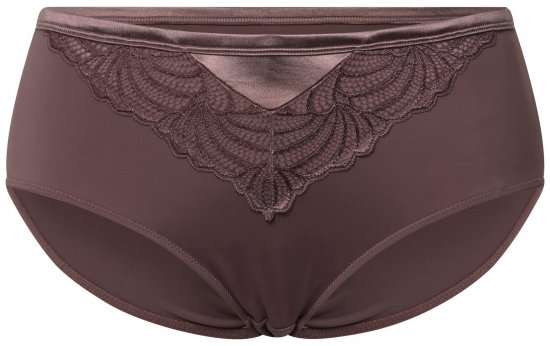 Ulla Popken 811602 Alushousut pitsillä Ruskea - Alushousut - 