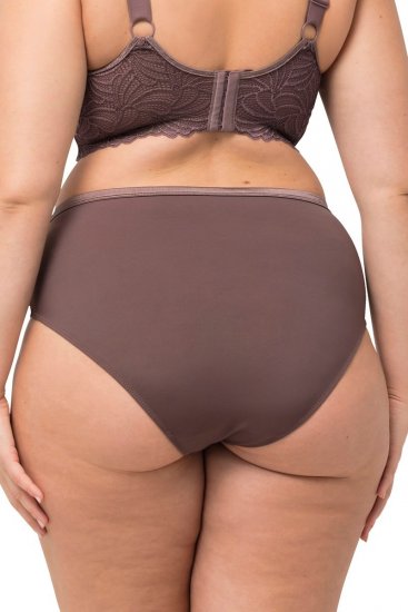 Ulla Popken 811602 Alushousut pitsillä Ruskea - Alushousut - 