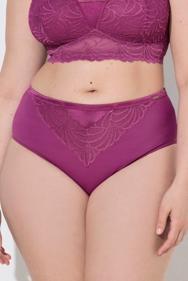 Ulla Popken 811602 Alushousut pitsillä Tummanlila - Alushousut - 