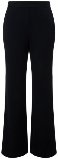 Ulla Popken 813306 Leveälahkeiset puvunhousut joustovyötäröllä Tummansininen - Kangashousut - Naisten plus-size kangashousut