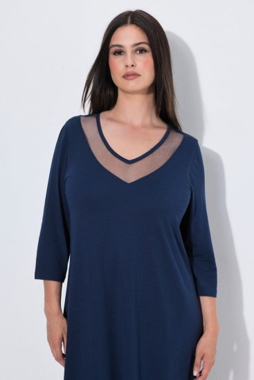 Ulla Popken 815333 Yöpaita Tummansininen - Yöpaidat - 
