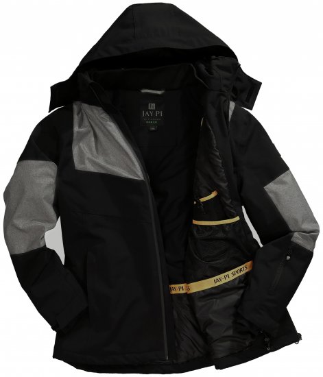 Jay-Pi Ski Jacket Functional Waterproof Windproof Black - Hiihtovaatteet - 