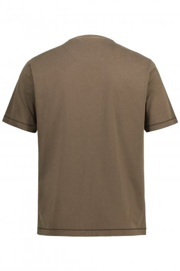 JP1880 Comfortable Fit Vintage Look T-Shirt Light Brown - T-paidat - Isot T-paidat 2XL – 14XL