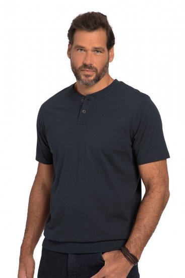 JP1880 818628 Henley-paita vatsamallilla Tummansininen - T-paidat - Isot T-paidat 2XL – 14XL