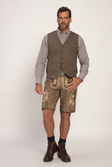 JP1880 Vest Tweed Wool Blend Traditional Light Brown - Puvut ja pikkutakit - Pukuja suurissa mitoissa