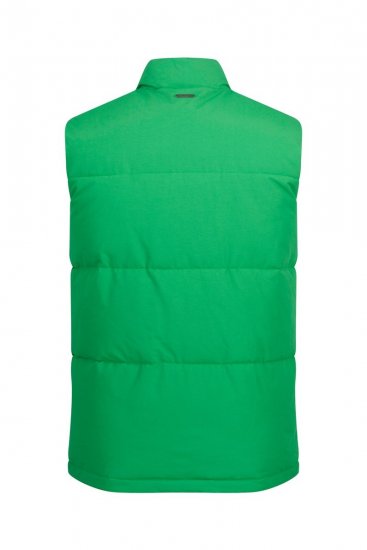 JP1880 818980 Tikattu liivi puuvillasekoitetta Vaaleanvihreä - Takit - Miesten Takit, isot koot – 2XL – 12XL