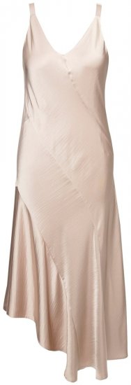 Ulla Popken 820341 Hihaton satiinimekko Taupe - Iltapuvut - Juhlamekot plus-koossa