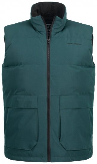 STHUGE 821232 Tikattu liivi vetoketjulla Oliivinvihreä - Takit - Miesten Takit, isot koot – 2XL – 12XL