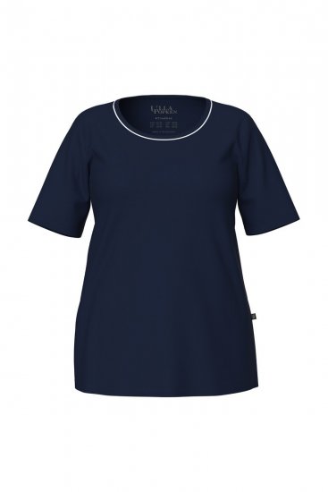 Ulla Popken 821244 Pilkullinen pyjama Tummansininen - Pyjama/Loungewear - 