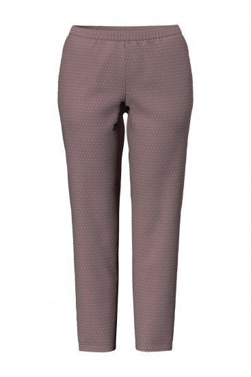 Ulla Popken 821244 Pilkullinen pyjama Ruskea - Pyjama/Loungewear - 