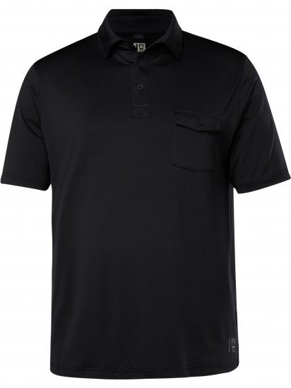 JP1880 Jay-Pi Flexnamic QuickDry Piqué Golf Polo Shirt Black - Urheiluvaatteet & ulkoilu - Miesten urheiluvaatteet isot koot