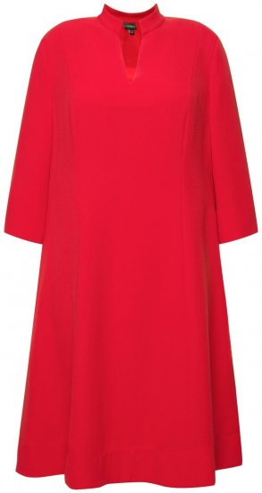Ulla Popken 823290 A-linjainen mekko taskuilla Punainen - Midimekot - Midimekot isoissa ko'oissa