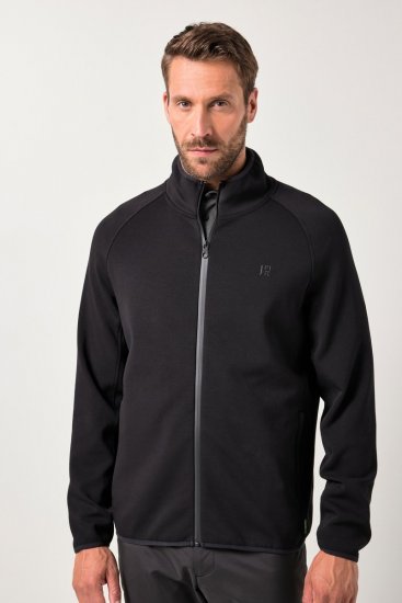 JAY-PI FLEXNAMIC® Golf Sweat Jacket with Zipper Black - Urheiluvaatteet & ulkoilu - Miesten urheiluvaatteet isot koot