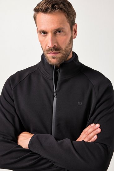 JAY-PI FLEXNAMIC® Golf Sweat Jacket with Zipper Black - Urheiluvaatteet & ulkoilu - Miesten urheiluvaatteet isot koot