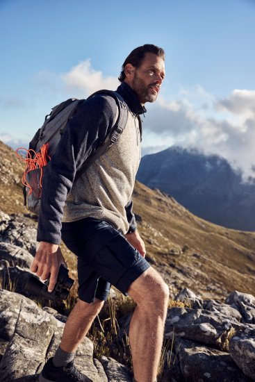 JP1880 Jay-Pi Flexnamic Bermuda Cargo Shorts Navy Blue - Urheiluvaatteet & ulkoilu - Miesten urheiluvaatteet isot koot