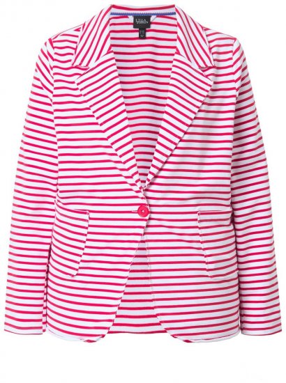 Ulla Popken 824355 Jerseybleiseri Koralli - Naisten bleiserit isot koot - Bleiserit naisille plus-koossa