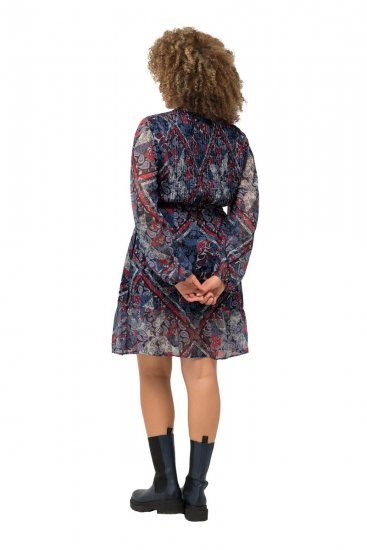 Ulla Popken 824976 Kuviollinen mekko Tummansininen - Midimekot - Midimekot isoissa ko'oissa