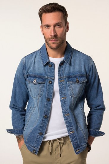 JP1880 826234 Farkkutakki rintataskuilla Denimsininen - Takit - Miesten Takit, isot koot – 2XL – 12XL