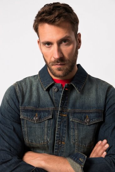 JP1880 Denim Jacket Dark Blue Denim - Takit - Miesten Takit, isot koot – 2XL – 12XL