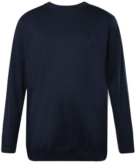 JP1880 827128 Pitkähihainen t-paita vatsamallilla Tummansininen - T-paidat - Isot T-paidat 2XL – 14XL