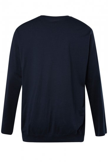 JP1880 827128 Pitkähihainen t-paita vatsamallilla Tummansininen - T-paidat - Isot T-paidat 2XL – 14XL