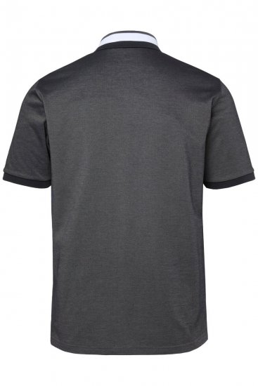 JAY-PI Quickdry Two-Tone Golf Poloshirt Black - Pikeepaidat - Miesten isot pikeepaidat