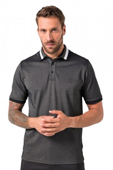 JAY-PI Quickdry Two-Tone Golf Poloshirt Black - Pikeepaidat - Miesten isot pikeepaidat