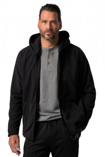 JAY-PI Ultra-light Fleece Jacket Black - Hupparit ja collegepaidat - Miesten hupparit ja collegepaidat isot koot