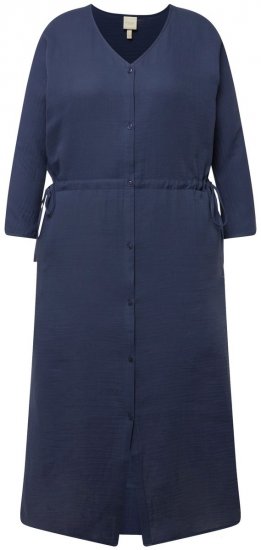 Ulla Popken 829143 Paitamekko Tummansininen - Paitamekot - 