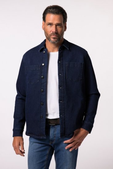 JP1880 829251 Farkkutakki teddyvuorella Tummansininen - Takit - Miesten Takit, isot koot – 2XL – 12XL