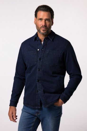 JP1880 829251 Farkkutakki teddyvuorella Tummansininen - Takit - Miesten Takit, isot koot – 2XL – 12XL