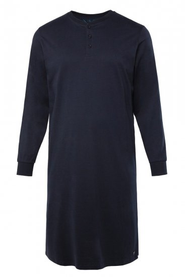 JP1880 Henley Long Sleeved Night Dress Navy - Alusvaatteet & uimavaatteet - Miesten Isot alusvaatteet 