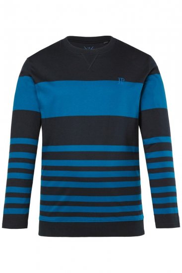 JP1880 Pyjamas Two-piece Long Sleeve with Stripes Blue - Alusvaatteet & uimavaatteet - Miesten Isot alusvaatteet 