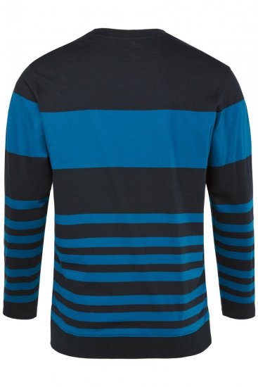 JP1880 Pyjamas Two-piece Long Sleeve with Stripes Blue - Alusvaatteet & uimavaatteet - Miesten Isot alusvaatteet 